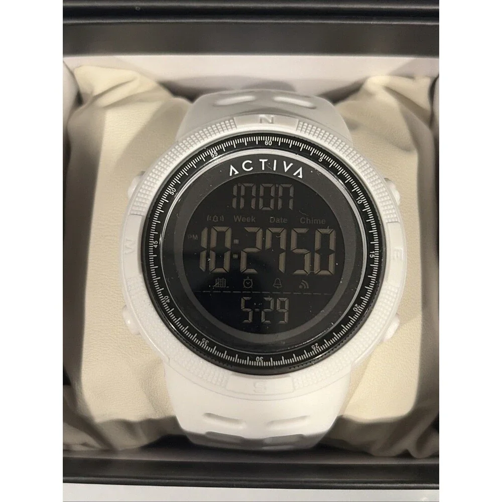Invicta x Activa men’s watch digital essentials 50mm White Blakc ACW1915-007